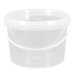 Ведро пэ с кр. 0,5 л (неокр) Инпласт (450 шт.) с ручкой