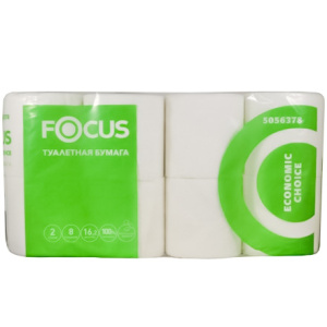 Туалетная бумага 2 сл. 8 шт. Focus Белая (18 шт.) арт.5056378
