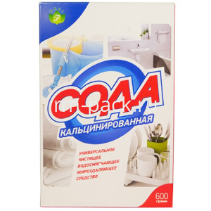 Сода кальцинированная 600 г (карт. коробка) "Флора" (1/24 шт.)