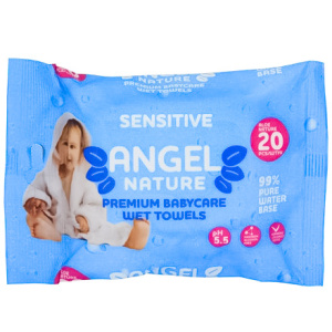 Салфетки влажные  (20 шт.) Angel Sensetive голубой для детей (148 шт.) AN-5 Салфетки влажные  (20 шт.) Angel Sensetive голубой для детей (148 шт.) AN-5