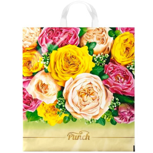 Пакет с петлевой ручкой ПНД 38х42 (40 мкм) Пунш (25500 шт.) Интерпак