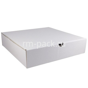 Коробка для пиццы 260х260х60 белая МИКРО (50 шт.) Т11