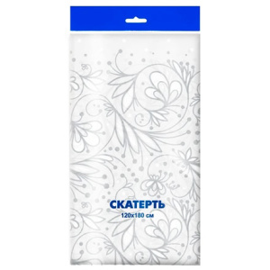 Скатерть ПВД 120х180 (35 мкм) Вуаль (150 шт.) Интерпак 1