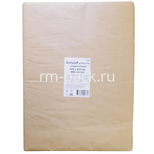 Пергамент силиконизированный 570х430 (500 листов) коричневый "Gurmanoff"