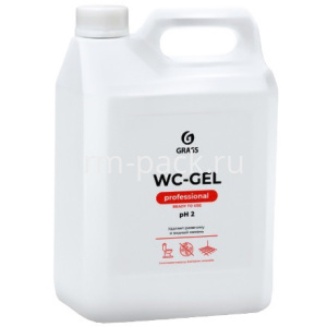 Средство чистящее для сантехники 5,3 кг WC-gel GRASS (14 шт.) 125203