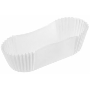 Тарталетка овал 28х110х26 мм (белая) (100010 000 шт.)