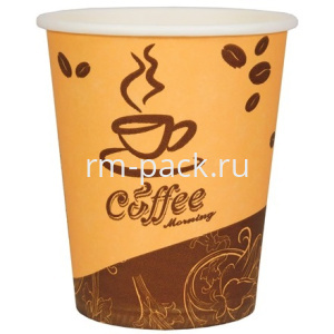Стакан ГН 250 мл (d-80 мм) бумажный Coffee Morning (501000 шт.) Пэйпер Кап