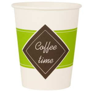 Стакан ГН 250 мл (d-80 мм) бумажный "Coffee time" (50/1000 шт.) ЛигаПак