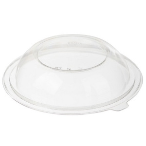 Емкость СК-100К (Т) ПЭТ Крышка ВЫСОКАЯ к круглому контейнеру прозрачная (300 шт.) 1650450 Комус
