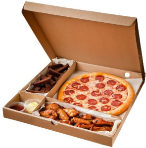 Разделитель в коробку для пиццы (снэки) 300х40 (500+500 шт.) (1000 КОМПЛЕКТОВ)