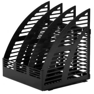 Лоток для бумаг вертикальный, 3 отделения, черный (18 шт.) 237945 1