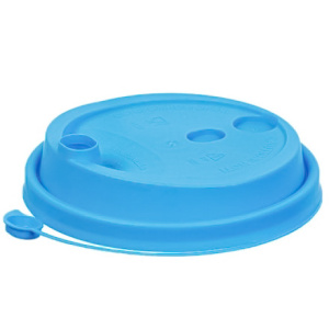 Крышка для стакана (d-90 мм) box4food со СЪЕМНЫМ питейником голубая МАТОВАЯ (501000 шт.) 3001мг