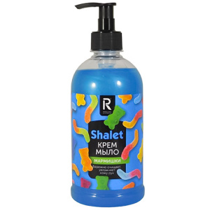Мыло жидкое 0,5 л КРЕМ с дозатором SHALET Мармишки (19 шт.) РК