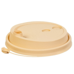 Крышка для стакана (d-80 мм) box4food со СЪЕМНЫМ питейником крафт МАТОВАЯ (501000 шт.) 3002крафт