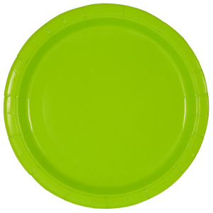 Тарелка картонная d-230 ламинированная с бортом Green (50500 шт.) ИнтроПластик