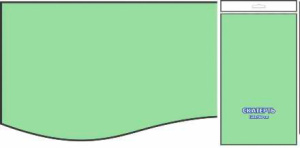 Скатерть ПВД 120х160 (35 мкм) Зелёная окрашенная (150 шт.) Интерпак