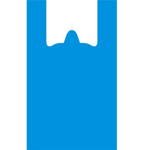 Пакет-майка ПНД 40+20х90 (20 мкм) синяя Солпласт (1001000)