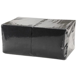 Салфетка черная (400 шт.) БигПак в ПЭ (1.15 шт