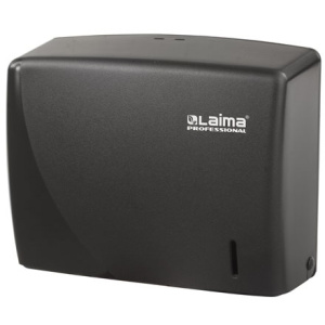 Диспенсер для полотенец Z  V-сложения ЧЕРНЫЙ LAIMA PROFESSIONAL ORIGINAL (1 шт.) 605762