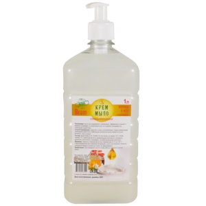 Мыло жидкое 1,0 л КРЕМ Антибактериальное с дозатором (116 шт.)