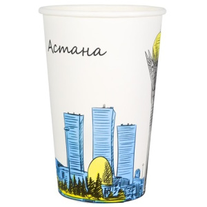 Стакан ГН 400 мл. (d 90 мм) бумажный Города ViRiDo (50800 шт.)