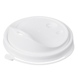 Крышка для стакана (d-80 мм) тип К с питейником белая ВЗЛП (501000 шт.) 3020б 1