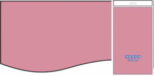 Скатерть ПВД 120х160 (35 мкм) Розовая окрашенная (150 шт.) Интерпак