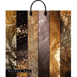 Пакет с пластиковой ручкой ПВД 40х44 (100 мкм) Золотой век лам. (10100 шт.) Интерпак