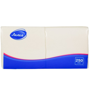 Салфетка БигПак (250 шт.) белая Лилия (121 шт.)