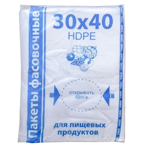 Пакет фасовочный ПНД 3040  ЛЮКС Синие РС (115 упак)