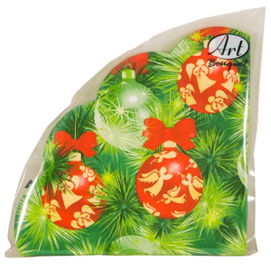 Салфетка круглая (3 сл.) 12 л. Rondo Украшения на новогоднюю Ель (115 шт.) 57831