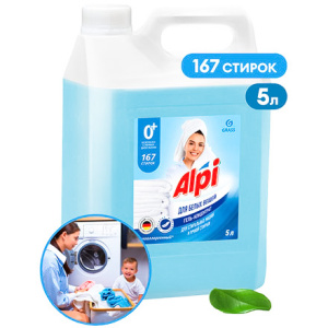 Средство для стирки 5,0 л AlpiWhiteGel GRASS (14 шт.) 125187 АКЦИЯ Средство для стирки 5,0 л AlpiWhiteGel GRASS (14 шт.) 125187 АКЦИЯ