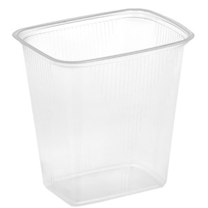 Дно контейнера 500 г прямоугольный (108х82х106) Алькор (1000 шт.)