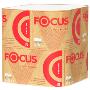 Салфетки днастол.диспенсера (2-сл) 23х16,8 (200 л.) белые FOCUS (115 шт.) 5049941