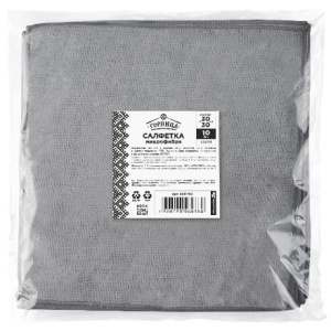 Салфетка микрофибра 30х30 Горница СЕРАЯ (10100 шт.) 406-190 1