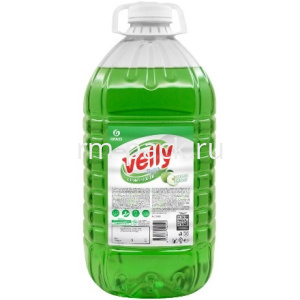 Средство моющее для посуды 5,0 кг "Velly Light" Зеленое яблоко "GRASS" (1/4 шт.) 125469