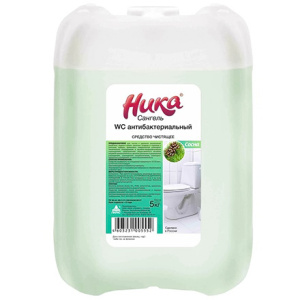 Средство для сантехники 5,0 кг «Ника-Сангель WC антибактериальный» (14 шт.)