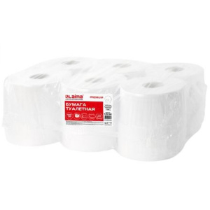 Туалетная бумага (система Т1Т2) 2 сл. 170 м LAIMA PREMIUM (12 шт.) 126092 1