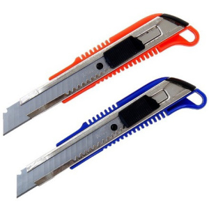 Нож канцелярский 18 мм с метал. напрявляющими (1 шт.) 1