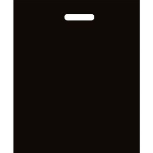 Пакет с прорубной ручкой ПВД 44х57 (80 мкм) черный СП (50400 шт.)