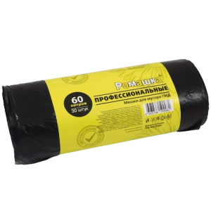 Мешок дмусора ПНД 60 л (30 шт.) рулон ПРОФИ (120 шт.) ПФ-603020