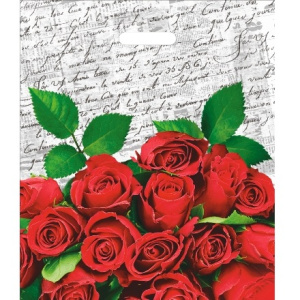 Пакет с прорубной ручкой ПВД 40х47 (45 мкм) Дневник (501000 шт.) Интерпак