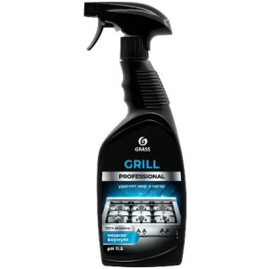 Средство для удаления нагара 0,6 л "Grill" спрей щелочное "GRASS Professional" (1/8 шт.) 125470