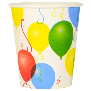 Стакан ГН  250280 мл (d-80 мм) бумажный Шары (501000 шт.) ИнтроПластик