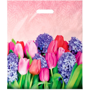 Пакет с прорубной ручкой ПВД 40х47 (45 мкм) Лирика (50500 шт.) Интерпак