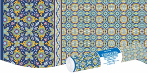 Скатерть в рулоне ПВД 120х160 (35 мкм) Самарканд (5 шт.) (125 шт.) Интерпак