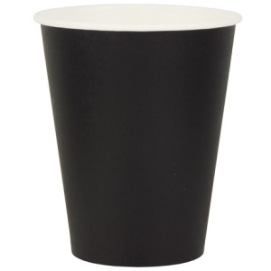 Стакан ГН 180200 мл (d-73 мм) бумажный ВЕНДИНГ Черный (1500 шт.) ViRiDo