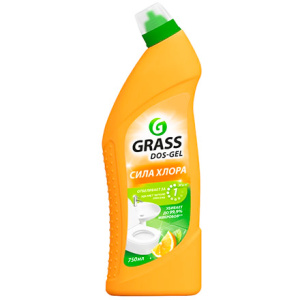 Средство чистящее дезинфицирующее 0,75 л DOS-GEL GRASS Сила цитрусов (112 шт.) 125678