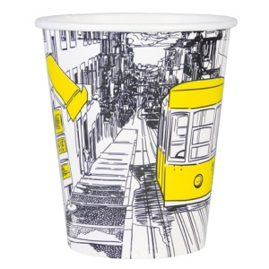 Стакан ГН 250 мл. (d 80 мм) бумажный Города ViRiDo (501000 шт.)