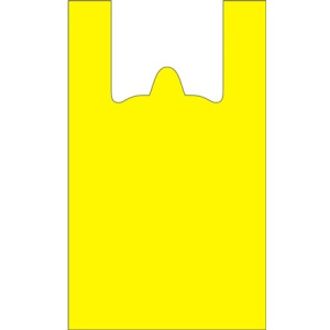 Пакет-майка ПНД 25+13х45 (12 мкм) желтая Солпласт (100/3000 шт.) арт.280Ж